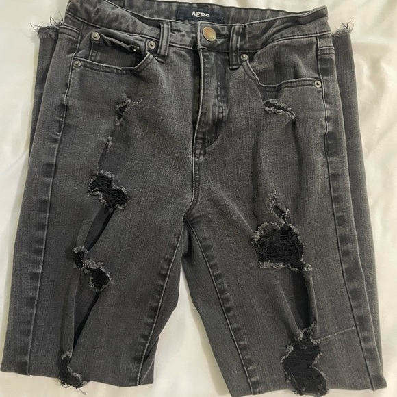 Aéropostale Black Ripped Skinny Jeans - Picture 5 of 5